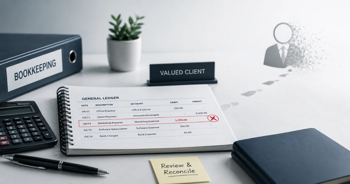 Bookkeeping Errors That Can Cost Your Firm Clients